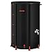 VEVOR Collapsible Rain Barrel, 100 Gallon Portable Rain Water Collection Barrel, 1000D PVC Rainwater Collection System, Garden Water Catcher Tank Storage Container with Spigot & Overflow Kit, Black