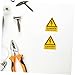 PRETYZOOM 10pcs High Voltage Warning Stickers Self-Adhesive Electrical Safety Signs for Cautioning Electric Shock Risks in Industrial Settings