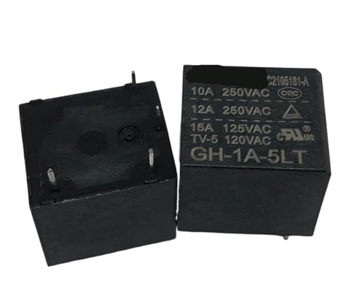 Relé 4 pines GH-1A-5LT 5V-12A para control de circuitos de automoción