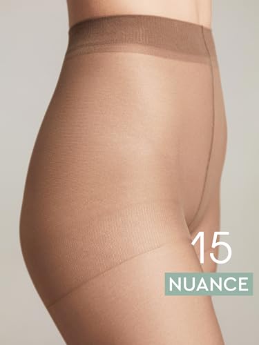 Image of Conte Tights Classic Matte Effect Sheer Pantyhose with Control Top Nuance 15 Den