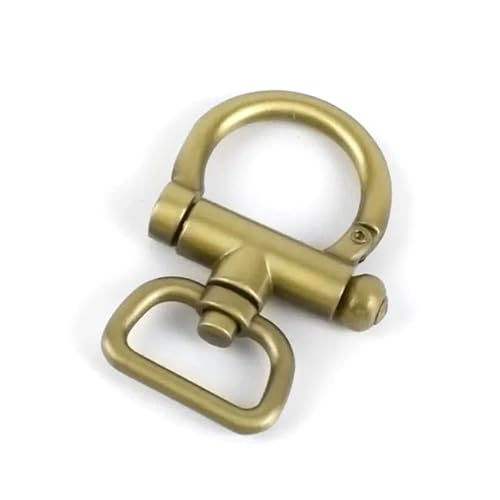 Connecteur de sangle avec fermoir pivotant en métal pour sac et clé (Lot de 10)