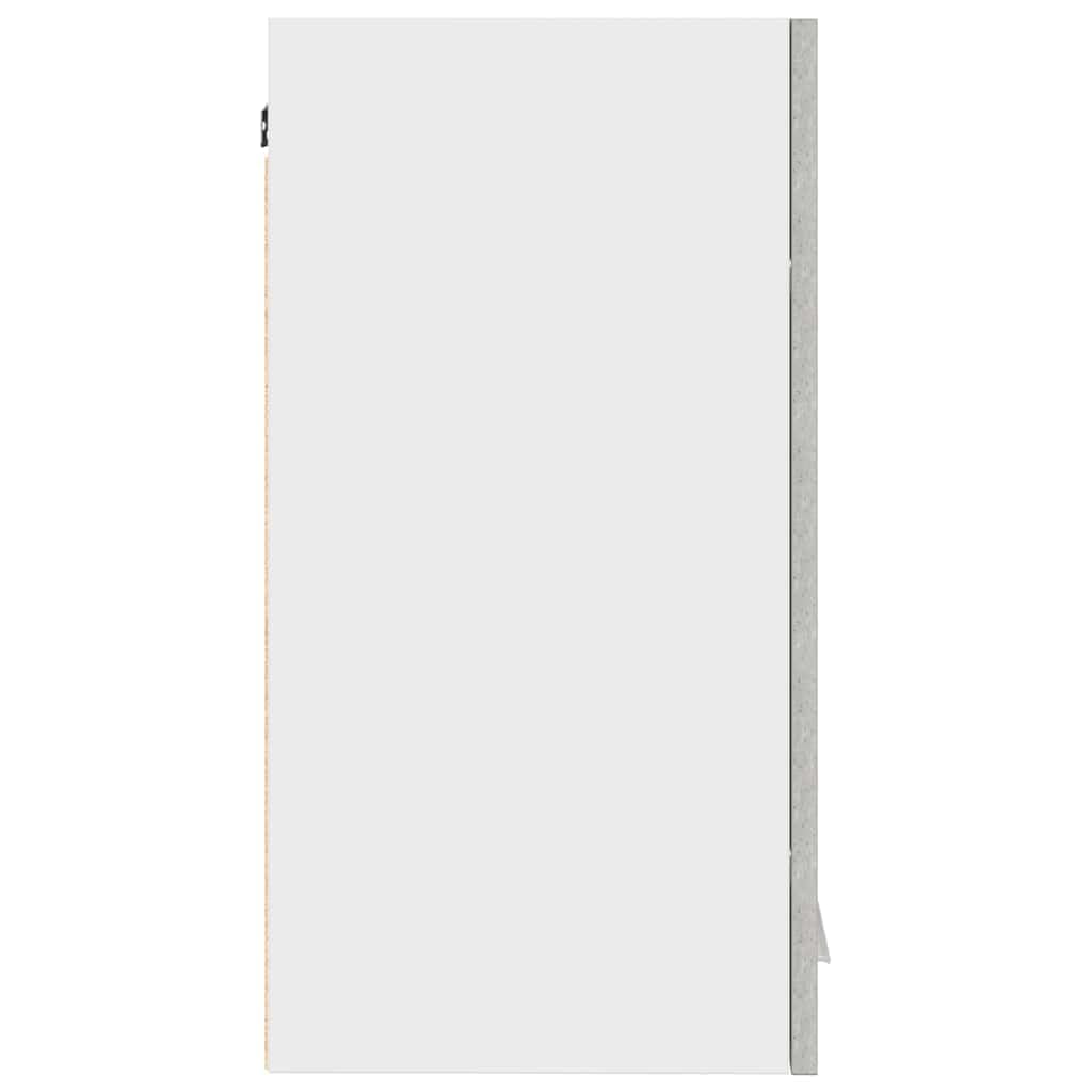 vidaXL Küchen-Hängeschrank, Beton Grau, 60x31x60 cm, Holzwerkstoff, Wandmontiertes Aufbewahrungsregal, Schrank für Küchenlagerung, Bad-Wandorganizer