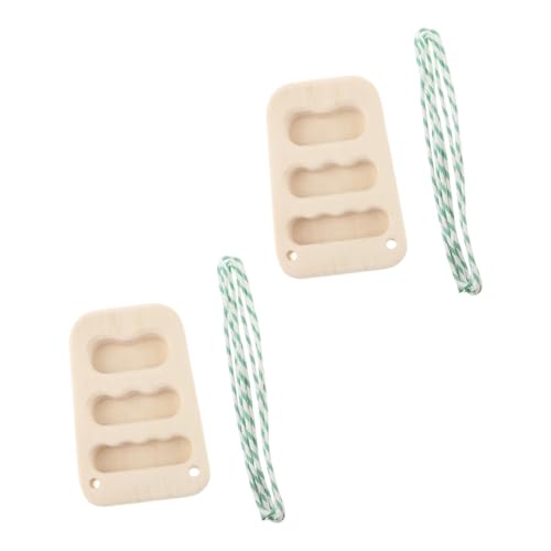 kowaku 2X Hung Board for Climbing Wooden Rock Climbing Holds Portable Climbing Training Board Pull up Fingerboard for Doorway Indoor