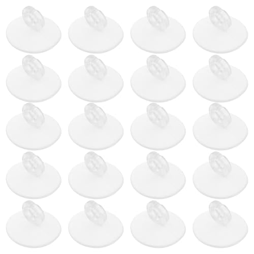 Toddmomy 20 Piezas de Ventosas de Fijación para Manguera de Oxígeno de Pecera, Ventosa Fijadora de Oxígeno de 2,5 Cm de Diámetro y 2 Cm de Alto, Accesorio Compacto para Bombas de Aire