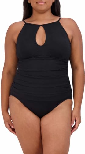 Jessica Simpson Womens Midweight Textured One Piece Swimsuit4