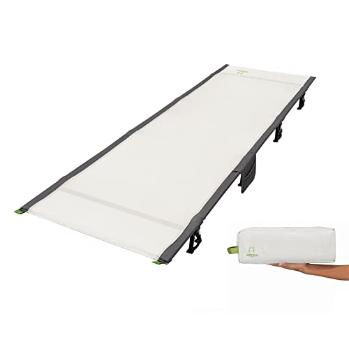 Atepa Backpack Camping Cot For Adult Heavy Duty Sleeping Cot With Carry Bag Ultralight Folding Tent Camping Cot Bed For Outdoor Travel Hiking Camp Backpack Camping Bed Nap #TOP12
