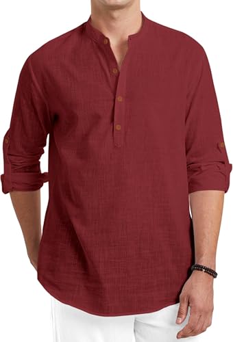 Image of ROYALSCOUT Men's Cotton Blend Full Sleeve Short Kurta Perfect for Traditional Gatherings, Casual Outings, or Everyday Ethnic Wear