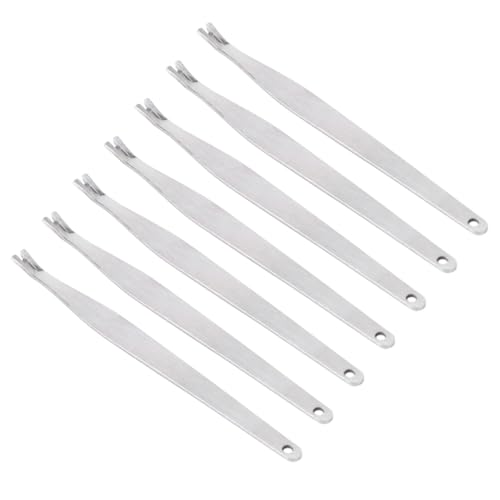 SHERCHPRY 40Pcs Stainless Steel Nail Tools Dead Skin Forks Cuticle Removers for Home Durable Easy to Use Nail Care Instruments