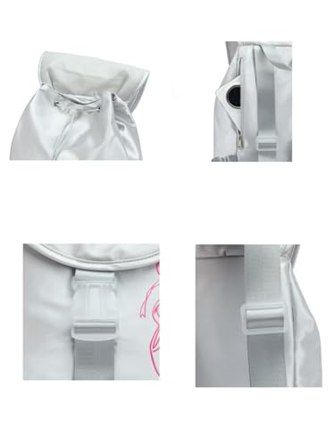 Image of Ballet Dance Backpack for Girls - Personalized Dance Ballet Gift,15L Big Capacity for Teen Dancers (Matt Silver).