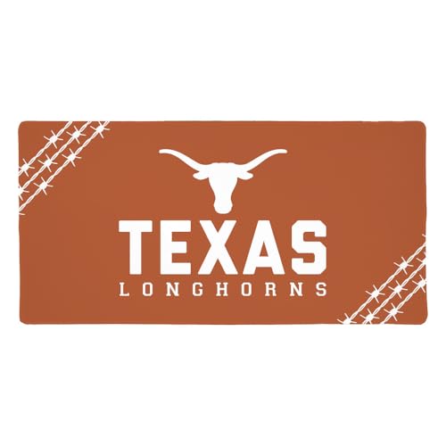 University of Texas Barbed Wire Corner Stripe Large Gaming Mouse Pad Desk Mat with Stitched Edges, Non-Slip Base for Gamer, Home and Office, 31.5 x 15.7