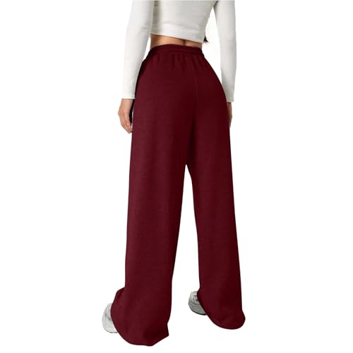 Bowknot Baggy Sweatpants for Teen Girls Lightweight Drawstring Wide Straight Leg Athletic Joggers Pants with Pockets3
