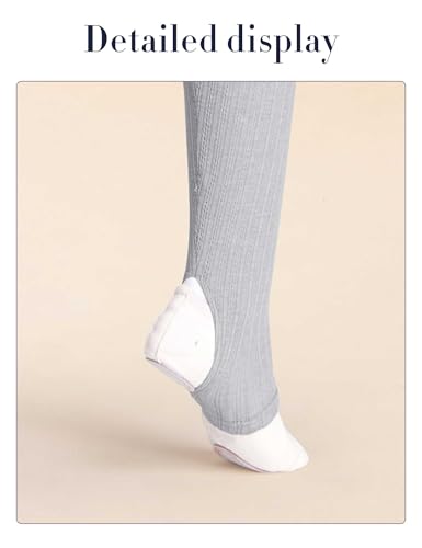 Image of Girls Leg Warmer Knitted Workout Socks for Ballet, Athletic Legsleeve for Dance Warm up