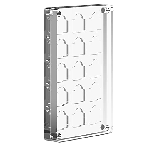AODUKE 15 Slots Transparent Closure TF Card Holder Micro SD Card Case, Micro SD TF Card Bamboo Storage box manager
