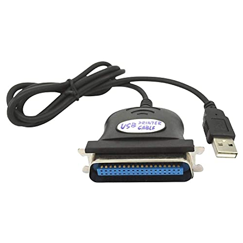 Aukson M40C USB zu IEEE 1284 36pin Parallel Drucker Adapter Kabel – 80 cm Länge, Hohe Datentransferrate bis 12 Mbit/s für USB-Anschluss