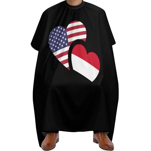 Yemen US Flag Hair Cutting Cape for Men Women Waterproof Barber Cape Adjustable Salon Haircut Capes