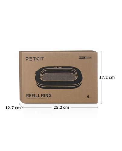 PETKIT Katzenstreu-Beutel, für PUROBOT Ultra Selbstreinigende Katzentoiletten,4 Rollen, Große Kapazität, Müllbeutel für Selbstreinigende Katzentoiletten