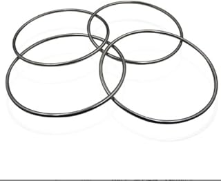 blue-ther Chinese Linking Rings Magnetic Lock Magic Rings Chrome Magic Tricks for Magician Stage Magic Prop (4 Pcs,12 in)