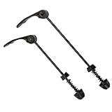 CM-UHNM Schnellspanner Fahrrad 190 MM,2 Stück Fahrrad Schnellspanner Vorderrad,Fahrrad Achsen Set Bicycle Quick Release Für Vorder Und Hinterrad Kompatibel Mit Mountainbike Und Rennrad
