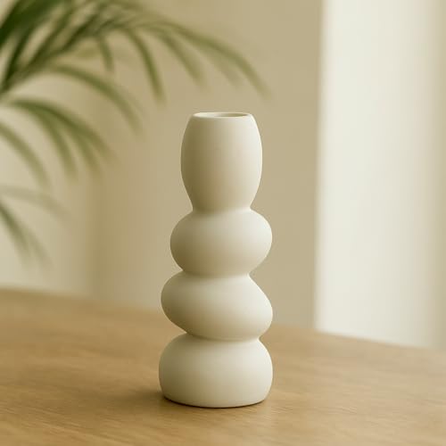 Best Decorative Vases: Glass vs Ceramic 63 Matte Ceramic Decorative Vase for Living Room Unique Sculptural D...