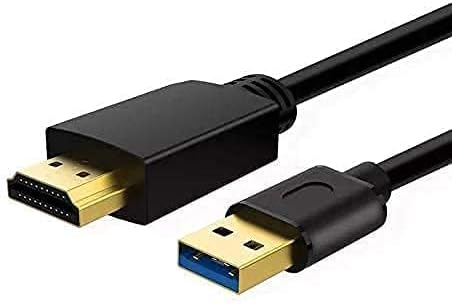 Ankky 6.6FT USB to HDMI Cable, USB to HDMI Adapter for Monitor, USB 3.0 Male to HDMI Male Adapter for TV/DVD Player/Projector