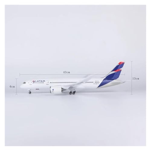 Juguetes de avión fundido a presión 47 cm modelo 787 Dreamliner exhibición estática 5
