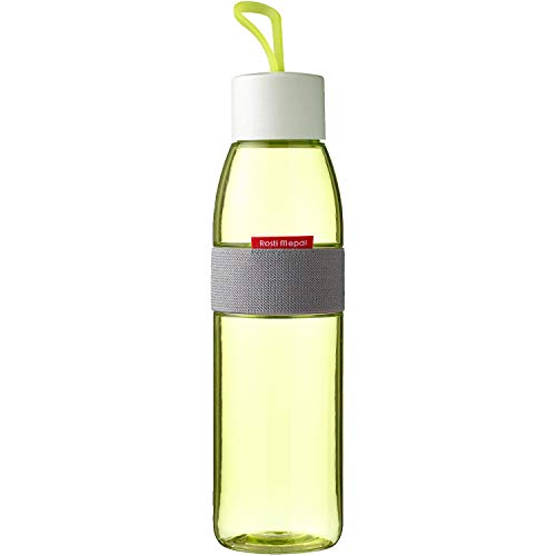 Rosti Mepal drinkfles Ellipse 500 ml, PCTG/ABS, citroengeel, 6,3 x 6,3 x 27 cm