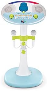 Singing Machine SMK1010 Kids Pedestal Karaoke System with Two Microphones and Stand