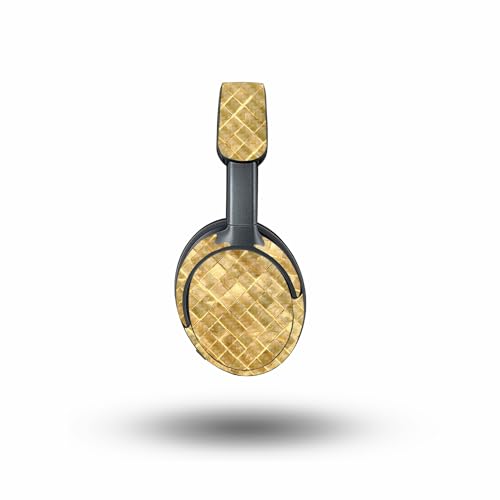 Image of MightySkins Carbon Fiber Skin Compatible with Bose QuietComfort Ultra - Gold Tiles | Protective, Durable Textured Carbon Fiber Finish | Easy to Apply
