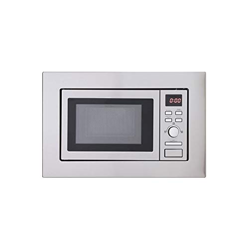 Montpellier Domestic Appliances 700W Slim Depth Solo Microwave Stainless Steel - 17ltr - LED, MWBI17-300