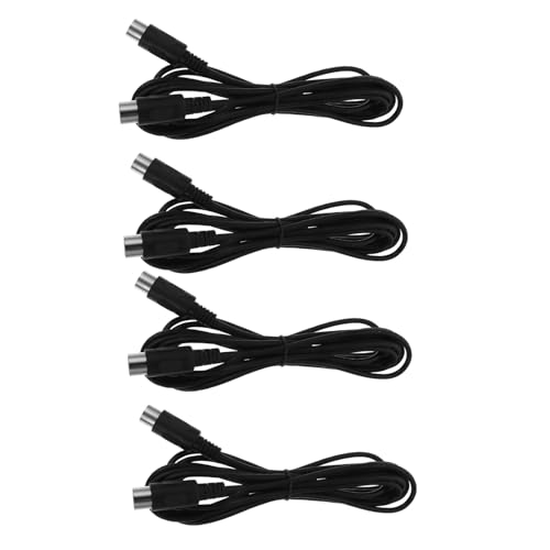Rallonge MIDI Din mâle performante : lot de 4 câbles audio durables pour synthétiseur et home studio