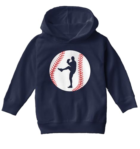 Haase Unlimited Baseball Silhouette Pitching - Strikeout Toddler/Youth Fleece Hoodie2