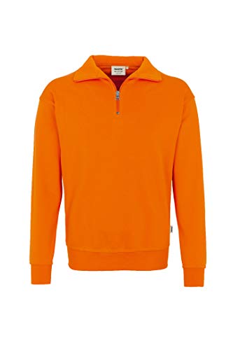 Hakro 451 72 Zip-Sweat-Shirt Premium, Laranja, XL