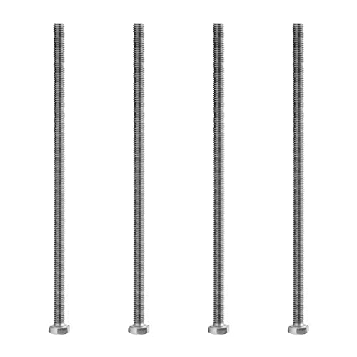 Image of 4 PCS M6 Hex Bolt, M6-1 x 150mm Hex Head Screws Bolts 304 Stainless Steel Tap Bolts (Pack of 3)