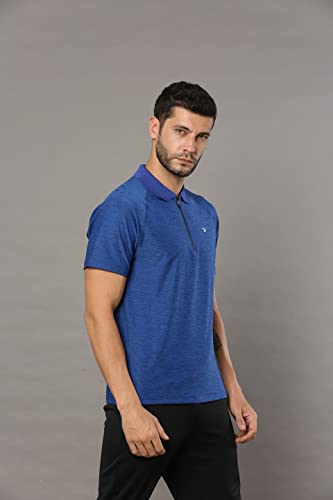Image of Men's Lightweight Dry Rush Tech Polo | Moisture-Wicking, Breathable, Stretchable, Wrinkle-Resistant, Quick-Dry, Anti-Odor
