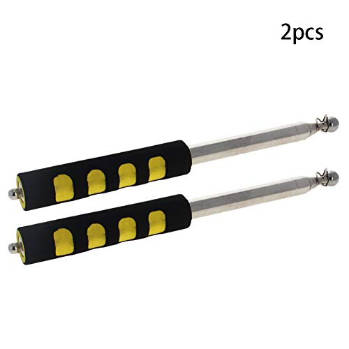Image of Othmro 2Pcs Hollow Telescopic Teachers Pointer, Teaching Pointer Stick for Classroom, Metal Hand Retractable Pointer Extended Length 63 inch, Handheld Presenter Whiteboard Pointer (Yellow /Black)