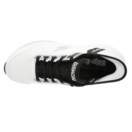 Skechers Skechers Men's Go Run Consistent 2.0 Empowered Sneaker, White/Black, 12.5