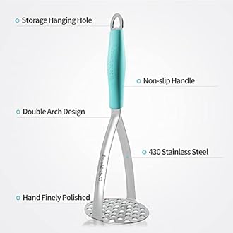 Joyoldelf Heavy Duty Stainless Steel Potato Masher
