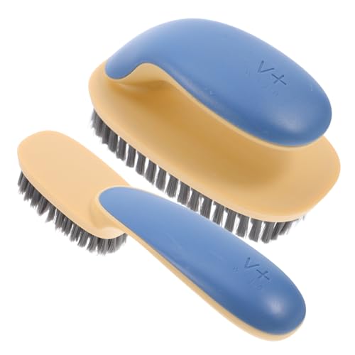 BESTYASH 2 pièces Lot de Brosses à Poils Multifonctionnelles pour Nettoyage Vêtements et Chaussures Brosses sans Peluches pour Entretien Maison de Lavage Efficaces pour Tâches et Saletés