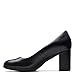 Clarks Black's Bayla Skip Pump, Black Leather, 9 Wide US