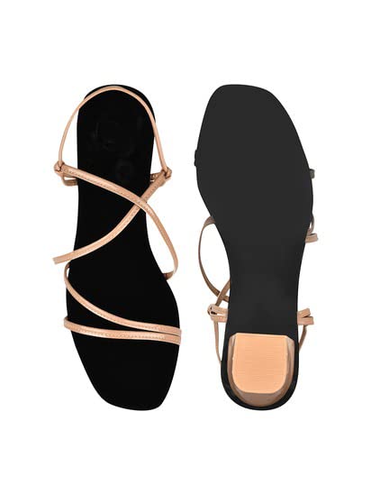 Image of JM LOOOKS Kitten Heel Sandal for Womens Block Heel Sandal Comfortable Heel Sandal Trendy Flatform Sandals for Girls Casual and Stylish