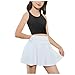 Beat Street Girls Tank Tops - 2 Pack Double Lined Racerback Sleeveless Yoga Dance Crop Top - Made in USA, Black/White, Size 10/12