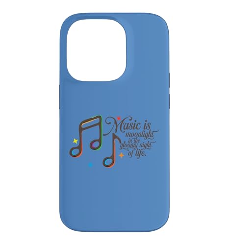 Music Is Moonlight In The Gloomy Night Of Life ���g�� �X�}�z�P�[�X iPhone 14 Pro �p