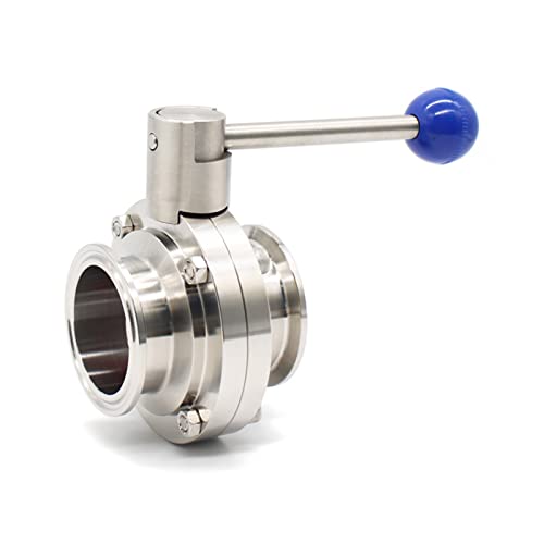 Vanne tri-clamp 76mm en acier inoxydable SS304 finition polie miroir et joint sanitaire - 2