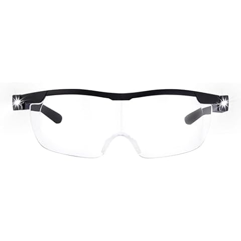 OKH 160% Magnifying Glasses with Light Rechargeable for Close Work Hands-Free Ideal for Crafts Sewing and Reading Cover
