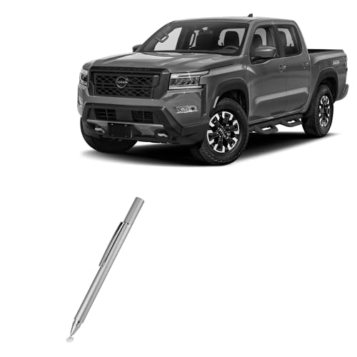 BoxWave Stylus Pen Compatible with Nissan 2024 Frontier Display (9 in) - FineTouch Capacitive Stylus, Super Precise Stylus Pen - Metallic Silver