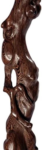 Miniatura 3 de Bastón de madera con muleta, ala de pollo, caña de madera maciza, raíz de ganoderma lucidum, regalos para personas mayores, 11.19 bastones de madera