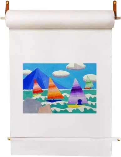 Distributeur de Papier Kraft 45 cm Suspendu avec Support Rouleau