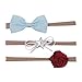 BeautyTop Baby Mädchen Blumen Bowknot Haarband Stirnband 3 Stück Kinder Kleinkind 2019 Neuer Taufbekleidung Kopfband Bogen Fotoshooting Kopfbedeckung Elegant Haarschmuck