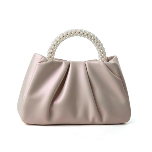 Petit sac à main froncé en cuir souple pour sublimer vos tenues de fête