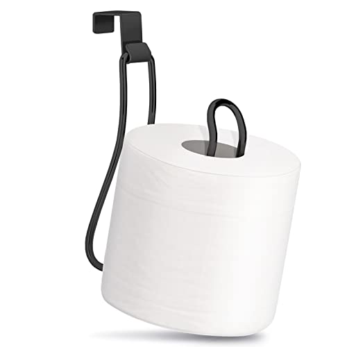 Over the Tank Toilet Paper Holder Black Toilet Paper Holder Toilet Paper Roll Holder Bathroom Toilet Paper Storage-Black